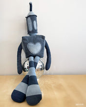 Load image into Gallery viewer, Denim Plush Toy Robot Sewing Pattern