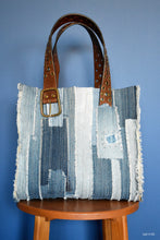 Load image into Gallery viewer, Denim Tote Bag Sewing Pattern with Video