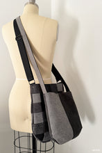 Load image into Gallery viewer, denim crossbody bag sewing pattern