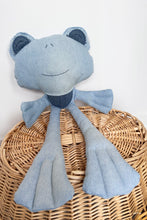 Load image into Gallery viewer, denim plush frog sewing pattern
