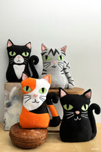 Load image into Gallery viewer, four cats plushie sewing patterns