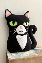 Load image into Gallery viewer, tuxedo coat cat plush sewing pattern
