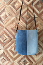 Load image into Gallery viewer, denim crossbody bag sewing patter with belt as strap
