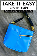 Load image into Gallery viewer, take it easy crossbody bag sewing pattern
