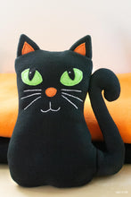 Load image into Gallery viewer, easy stuffed cat sewing pattern
