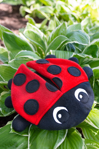 Plush Ladybug Stuffed Animal Sewing Pattern