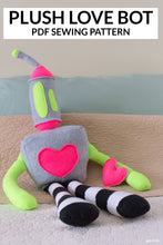 Load image into Gallery viewer, Love Bot Plush Sewing Pattern + Videos
