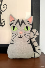 Load image into Gallery viewer, simple striped cat sewing pattern tabby cat toy
