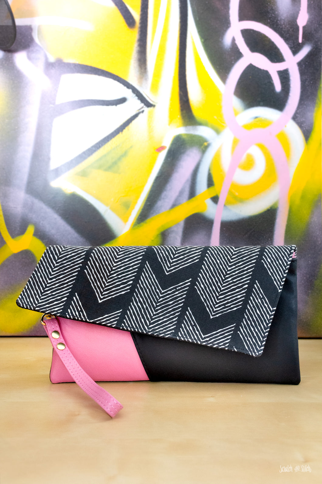 Leather Lapel Clutch Sewing Pattern