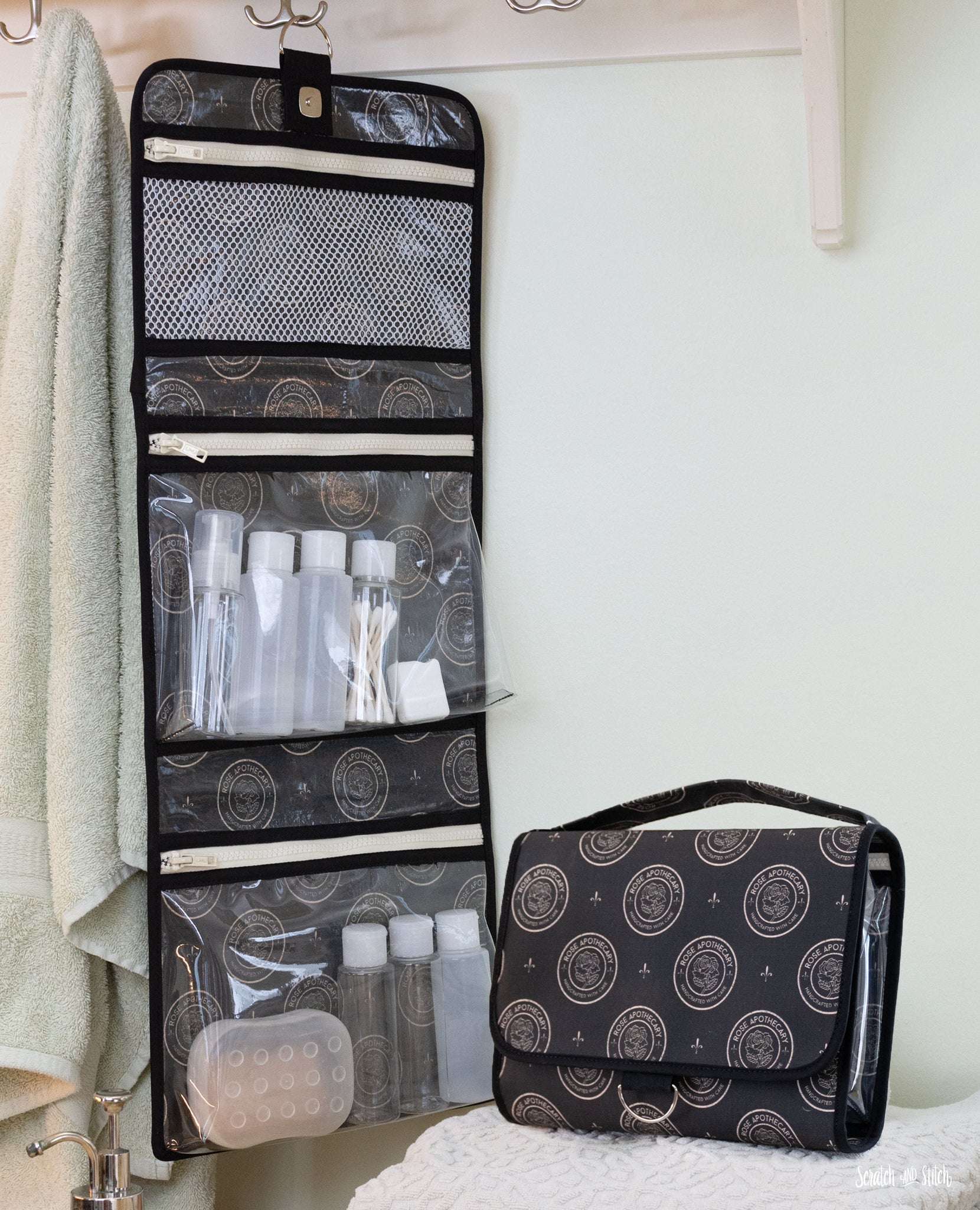 Tri-Fold Toiletry Bag Sewing Pattern + Videos – Scratch and Stitch